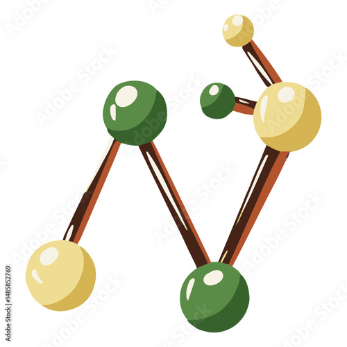 Science molecules illustration