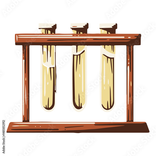 Test tube rack illustration