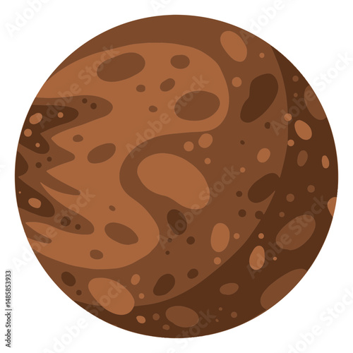 Planet mercury illustration