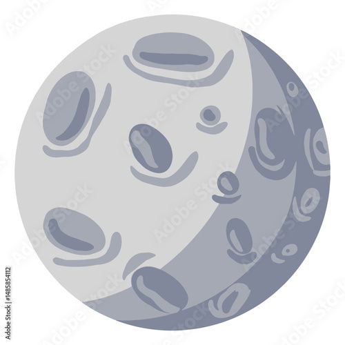 Satelite moon illustration