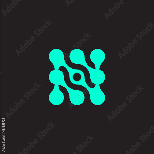 Modern Letter N Logo