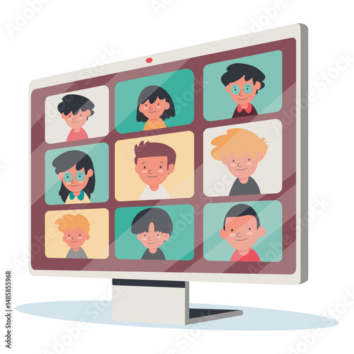 Video call with kids monitor