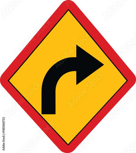 Free Download yellow road sign isolated - GFXLoad