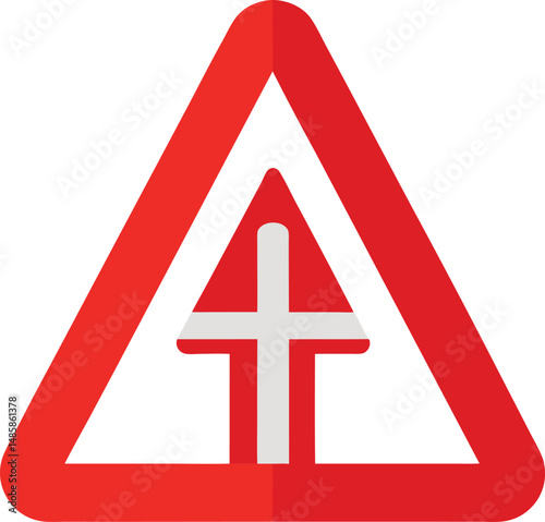 traffic sign on a road