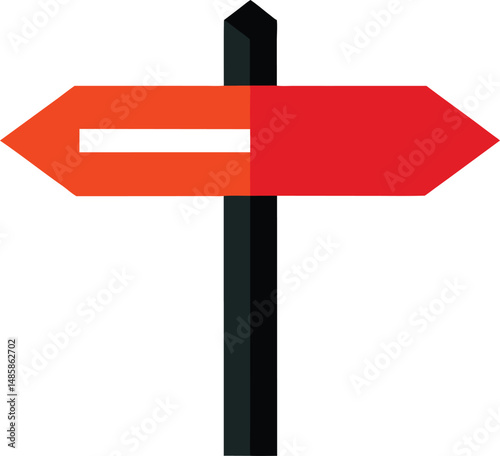 blank road sign isolated
