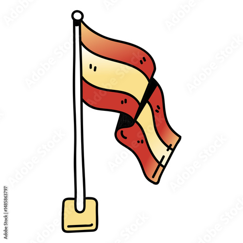 Spanish flag education icon