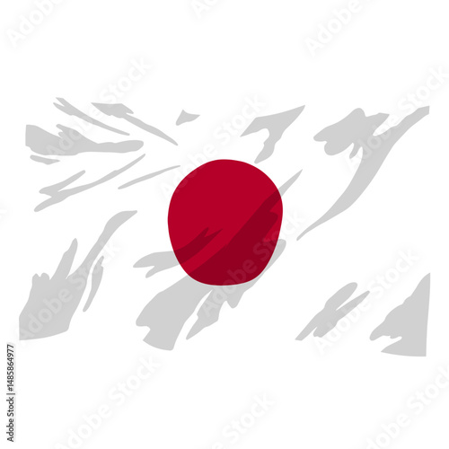 The flag of Japan