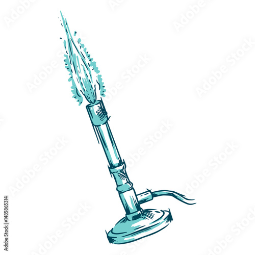 A Bunsen burner for scientific work