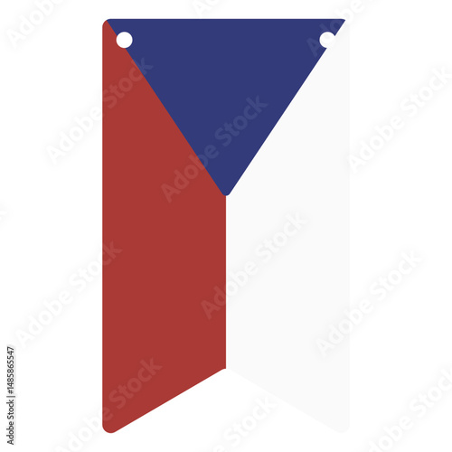 National flag of Czech Republic 