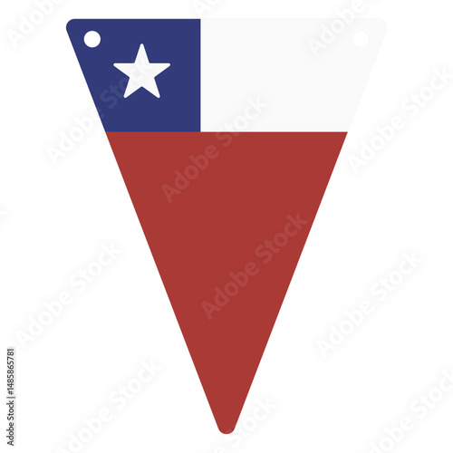 The national flag of Chile