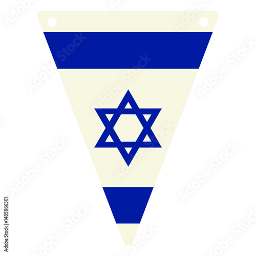 Triangular flag of Israel