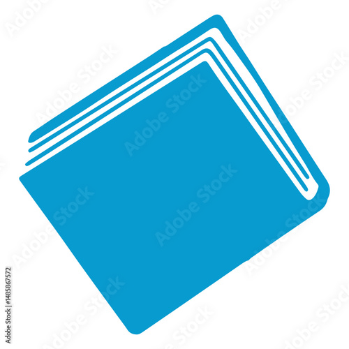 Book icon in blue color