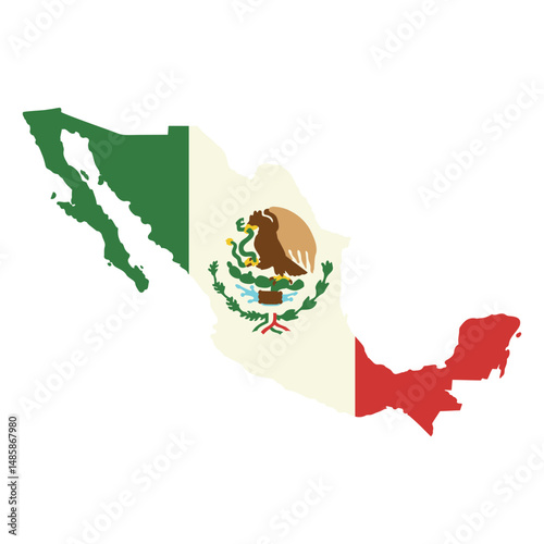 The flag of mexico