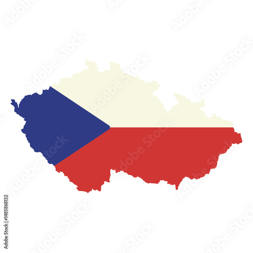 The flag of czech republic