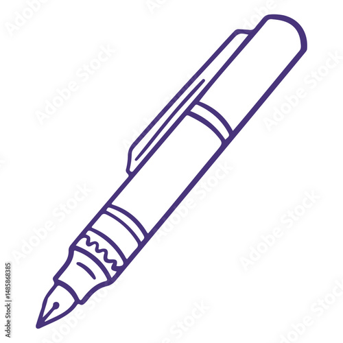 Purple pen icon