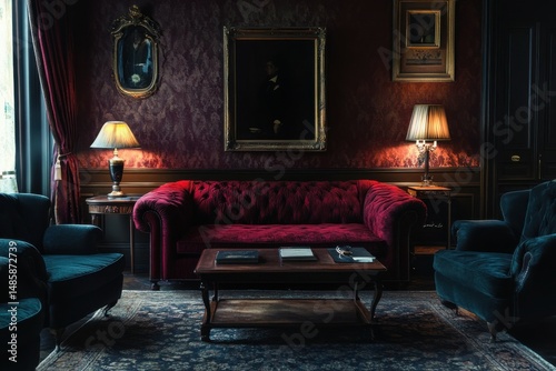 Luxurious Vintage Living Room