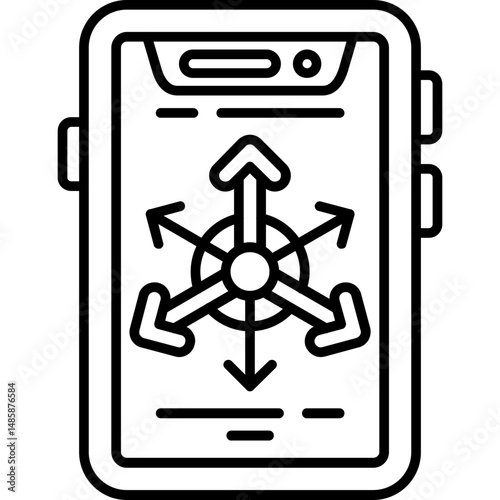 Accelerometer sensor Icon