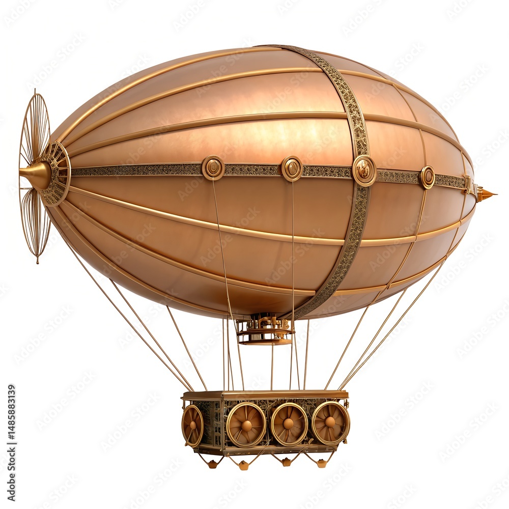 Obraz premium Steampunk Airship