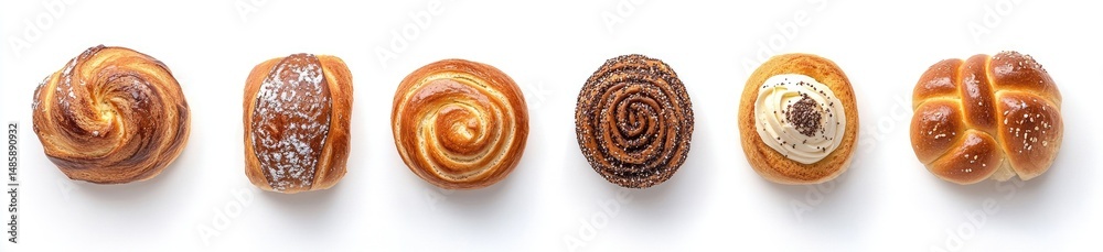 Fototapeta premium Assortment of baked goods, top view