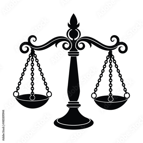 scales of justice isolated