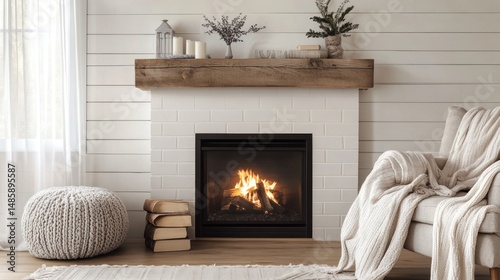 Cozy fireplace room