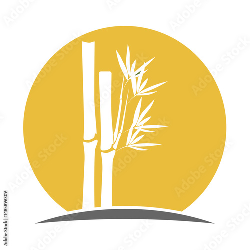 Bamboo tree logo design