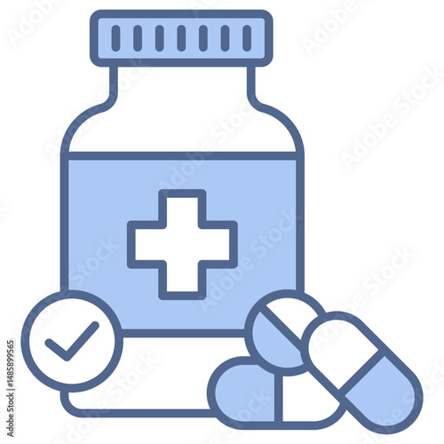 Pills Blue Icon