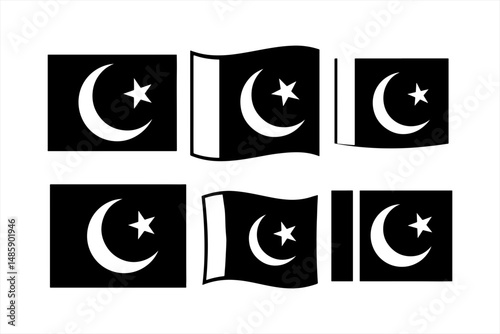 pakistani flag, flag, crescent moon, star, national symbol, pakistani symbol, flag symbol, national flag, nation, unity, religion, symbol, pakistani, monochrome, islamic, muslim, culture, patriotism, 