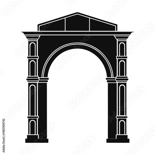 arch of triumph vector