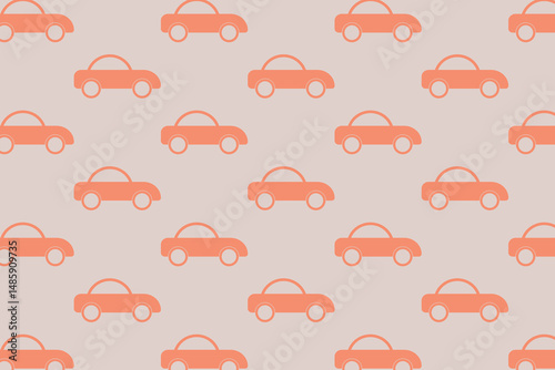 Classic car pattern . Retro car pattern . Vintage cars background . Vector illustration