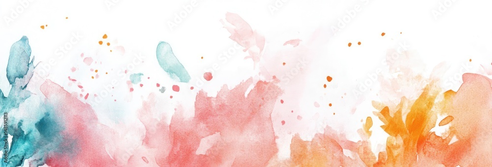 Obraz premium Abstract watercolor splash art
