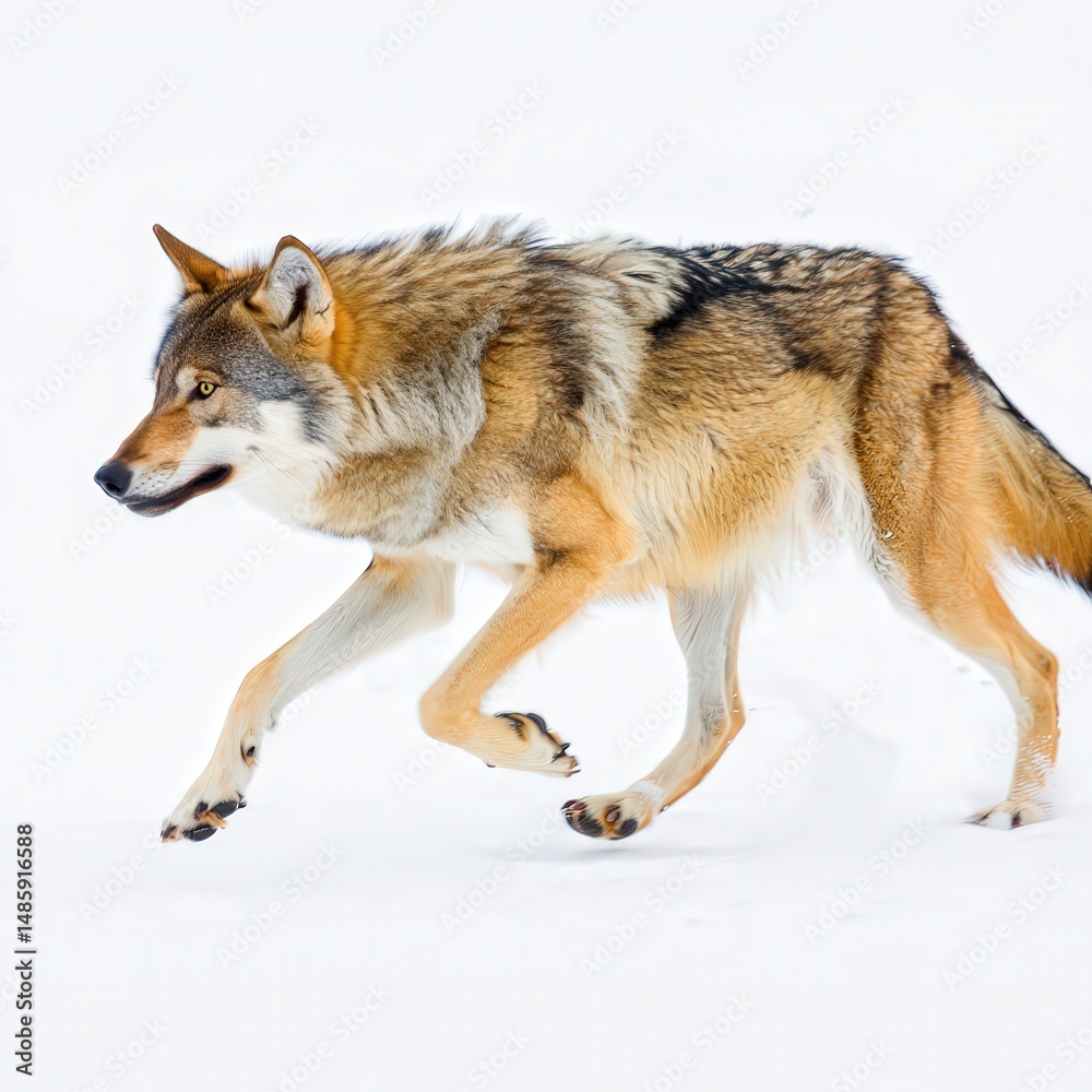 Obraz premium gray wolf in the snow