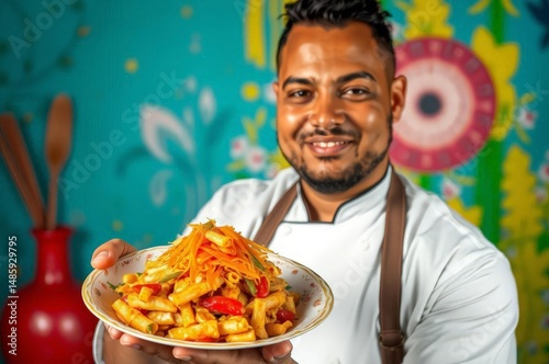 Micronesian Chef with Pwa Pwa Dish