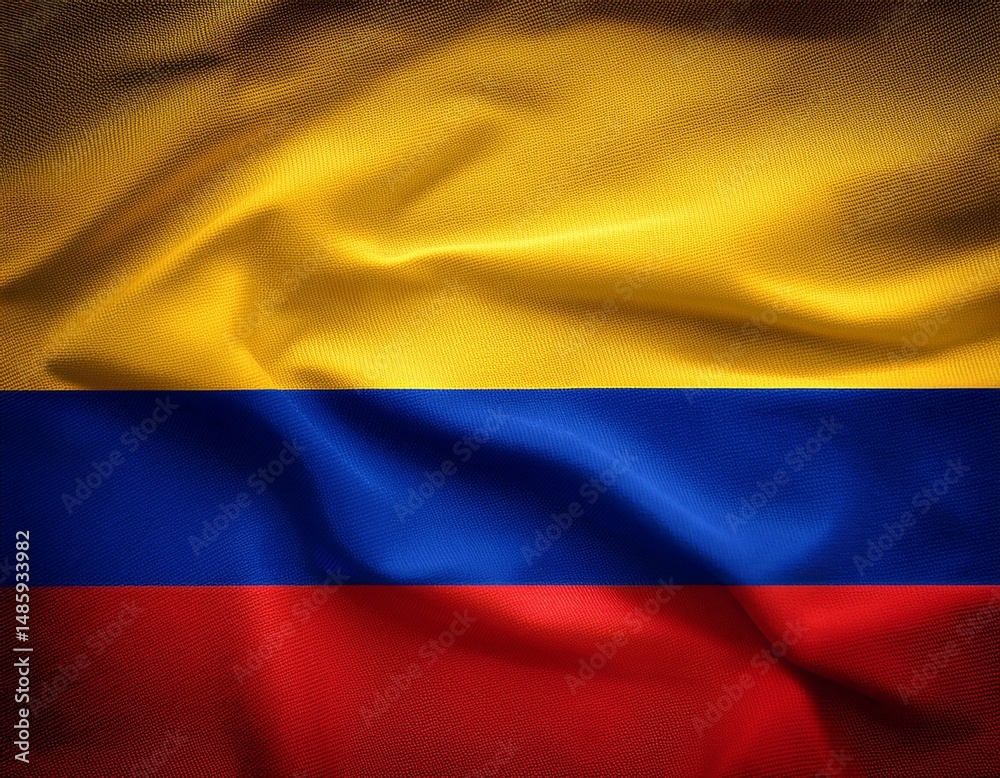 Naklejka premium Flag of Colombia