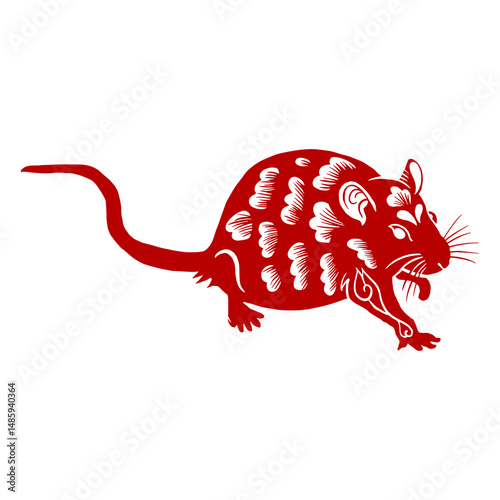 Crouching rat chinese new year