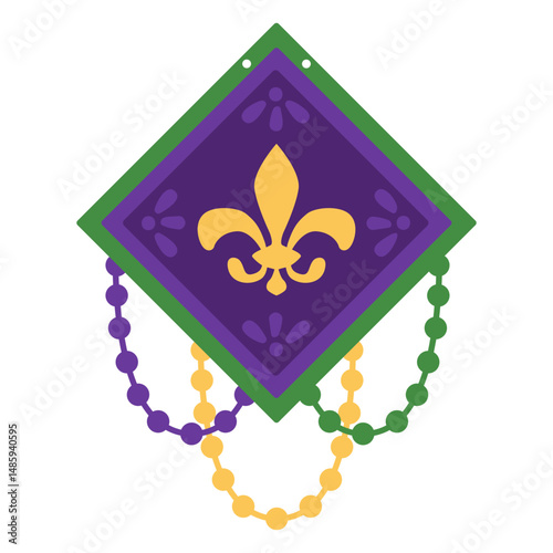 Fleur de lis garland