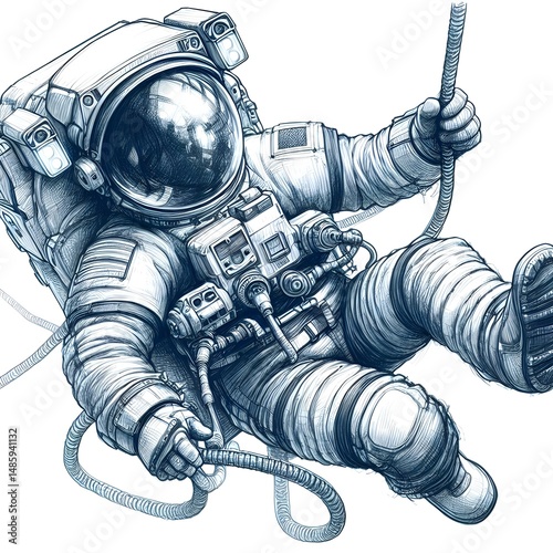 astronaut in space