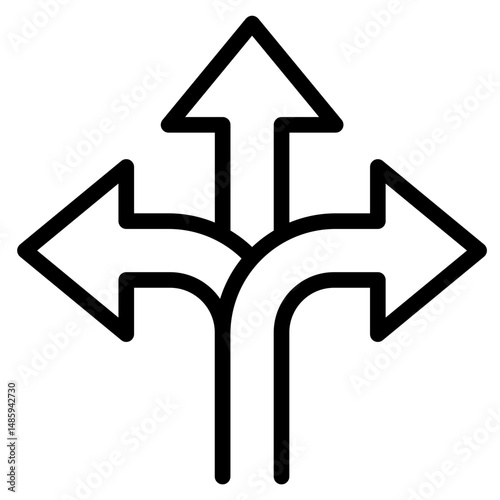Road marking icon in vector illustration