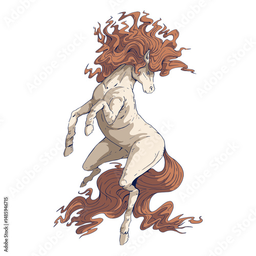 Horse colored chinese zodiac