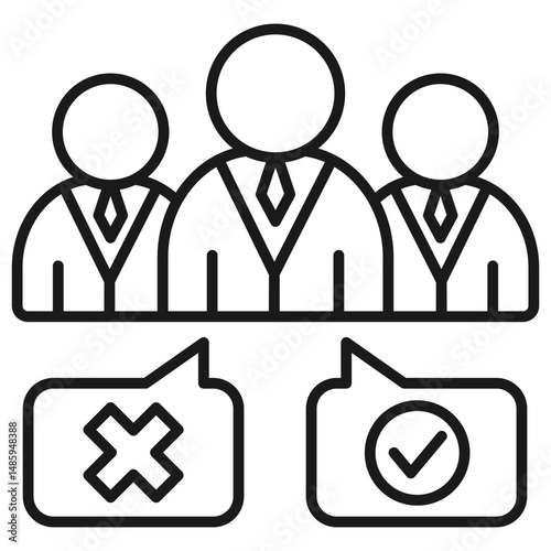 Dicision Making Outline Icon
