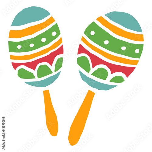 Cinco de mayo music instrument icon