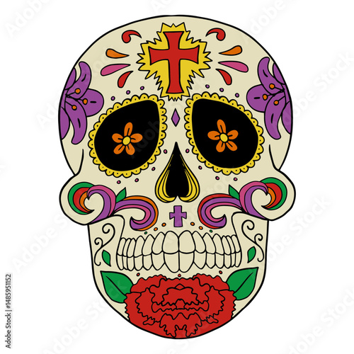 Catrina with gothic details
