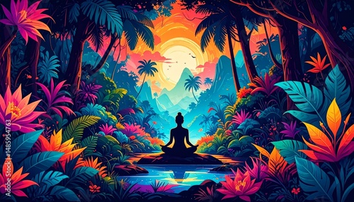buddha in lotus position