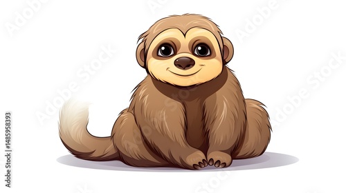 Adorable Cartoon Vector Illustration of a Cute Snail for Creative Projects