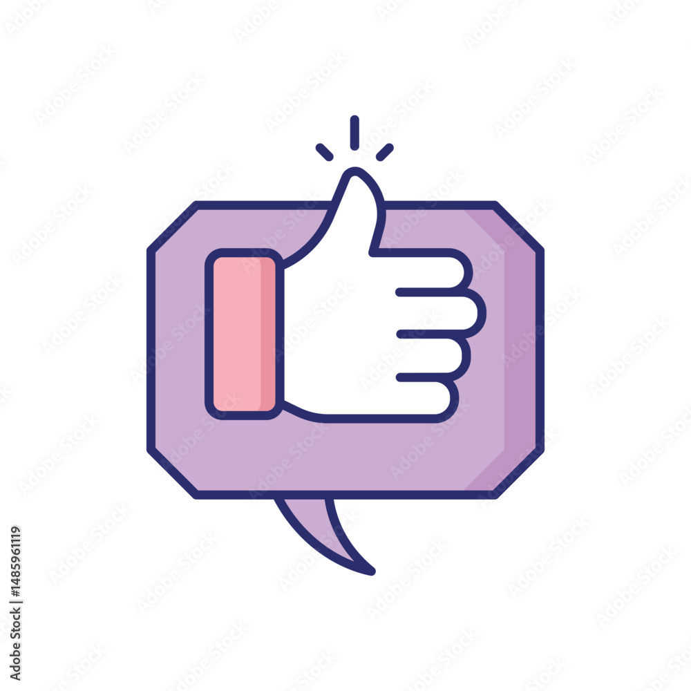 Obraz premium Positive Feedback Vector icon