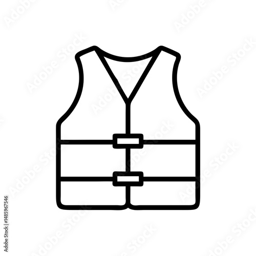 life vest icon on transparent background for web and graphic design