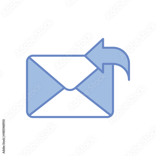 Email Reply Vector icon