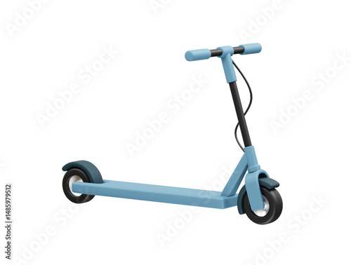 Electric kick scooter 3d illustration icon render