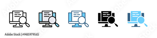 DEVOPS icons with various styles and colors for software engineering and development with an icon of a plan, code, build, test, release, deploy, operate, and monitor