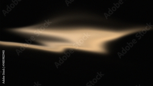 Abstract design like satin with gold color on black background